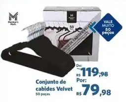 Conjunto de cabides Velvet