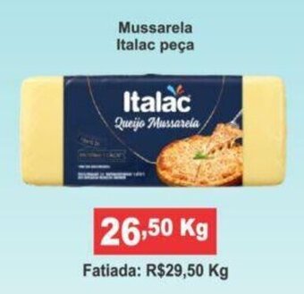 Calvo Atacadista Mussarela Italac peca 1kg oferta