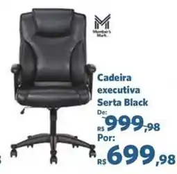 Sam's Club Cadeira executiva Serta Black oferta