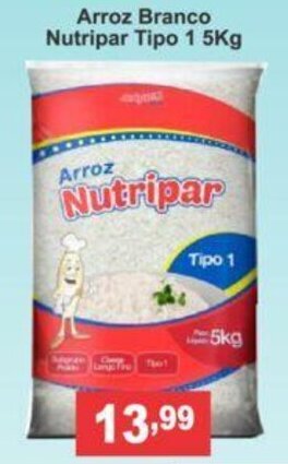 Calvo Atacadista Arroz Branco Nutripar Tipo 1 5kg oferta