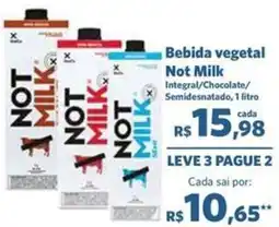 Sam's Club Bebida vegetal Not Milk oferta