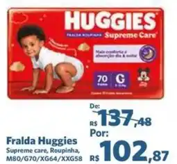 Sam's Club Fralda Huggies oferta