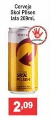 Calvo Atacadista Cerveja Skol Pilsen lata 269ml oferta