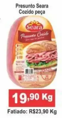 Calvo Atacadista Presunto Seara Cozdio peca 1kg oferta