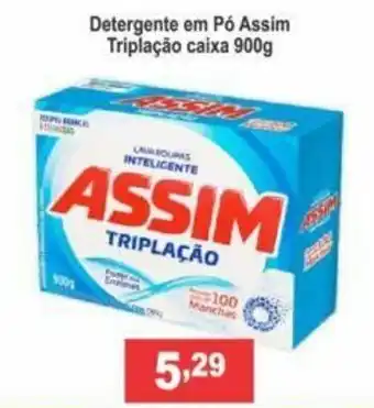 Calvo Atacadista Detergente em po Assim Triplacao caixa 900g oferta