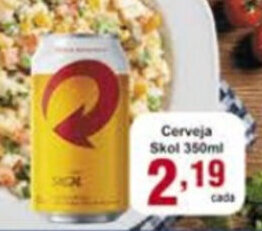 Rossi Supermercado Cerveja Skol 350ml oferta