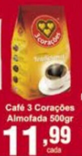 Rossi Supermercado Cafe 3 Coracoes Almofada 500g oferta