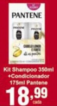 Rossi Supermercado Kit Shampoo 350ml + Condicionador 175ml Pantene oferta
