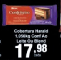 Rossi Supermercado Cobertura Harald 1.05kg Con Ao Leite ou Blend oferta