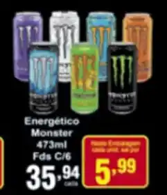 Rossi Supermercado Energetico Monster 473ml Fds c/6 oferta