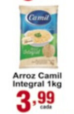 Rossi Supermercado Arroz Camil Integral 1kg oferta