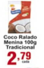 Rossi Supermercado Coco Ralado Menina 100g Tradicional oferta