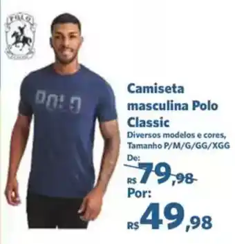 Sam's Club Camiseta masculina Polo Classic oferta