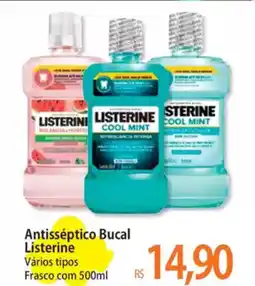 Atacadão Antisséptico Bucal Listerine Vários tipos Frasco com oferta
