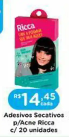Adesivos Secativos p/ Acne Ricca c/ 20 unidades