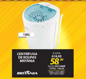 Lojas Cem Centrifuga de roupas britânia oferta