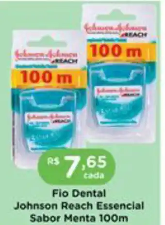 Fio Dental Johnson Reach Essential Sabor Menta 100m