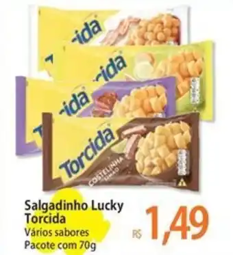 Atacadão Salgadinho Lucky Torcida Vários sabores Pacote com oferta