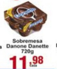 Rossi Supermercado Sobremesa Danone Danette 720g oferta