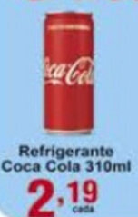 Rossi Supermercado Refrigerante Coca Cola 310ml oferta