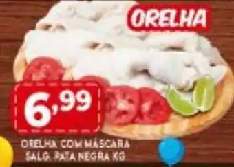 Supermercados Cristal Orelha com Masacara Salg. Pata Negra 1kg oferta