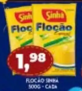 Supermercados Cristal Flocao Sinha 500g Cada oferta