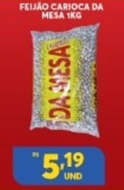 Feijao Carioca da Mesa 1kg