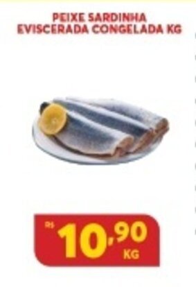 Atacadão Centro Sul Peixe Sardinha Eviscerada Congelada 1kg oferta