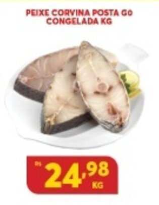 Atacadão Centro Sul Peixe Corvina Posta Go Congelada 1kg oferta
