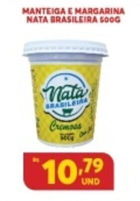 Manteiga e Margarina Nata Brasileira 500g
