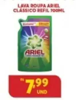 Lava roupas Ariel Classico Refil 700ml