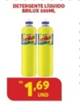 Atacadão Centro Sul Detergente Liquido Brilux 500ml oferta