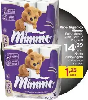 Carrefour Mimmo - papel higiênico oferta