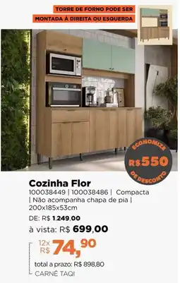 Lojas TaQi Cozinha Flor oferta