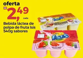 Bebida lactea de polpa de Fruta Isis 540g Sabores
