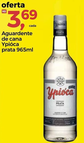 Frangolândia Aguardente de cana Ypioca prata 965ml oferta
