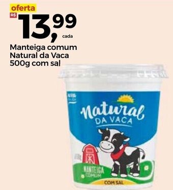 Frangolândia Manteiga comum Natural da Vaca 500g com sal oferta