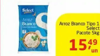 Tenda Atacado Arroz select tipo 1 5 kg oferta