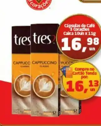 Tenda Atacado Capuccino 3 corações oferta