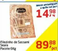 Tenda Atacado Filé de sassami seara oferta