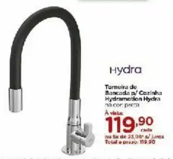 Torneira de Bancada p/ Cozinha Hydramotion Hydra