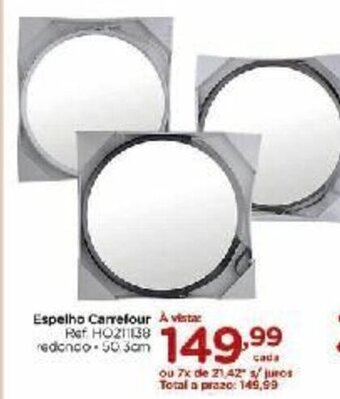 Carrefour Espelho Carrefour 50.3cm oferta