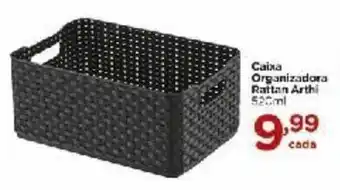 Carrefour Caixa Organizadora Rattan Arthi 520ml oferta