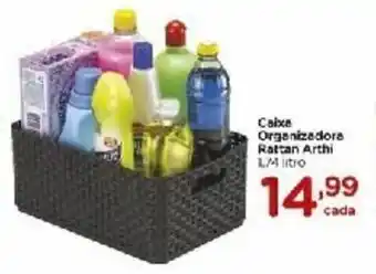 Carrefour Caixa Organizador Rattan Arthi oferta
