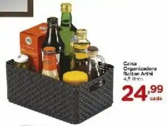 Caixa Organizador Rattan Arthi 4.5L