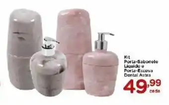 Carrefour Kit Porta-Sabonete Liquido e Porta-Escova Dental Astra oferta