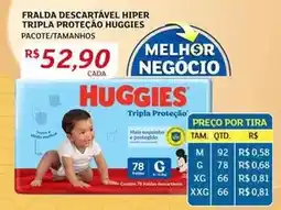 Assaí Atacadista Hiper - fralda descartável hiper tripla proteção oferta