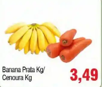 Spani Atacadista Banana Prata 1kg/ Cenoura 1kg oferta