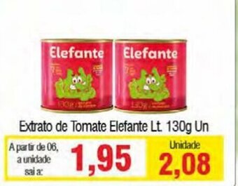 Spani Atacadista Extrato de Tomate Elefante Lt. 130g un oferta