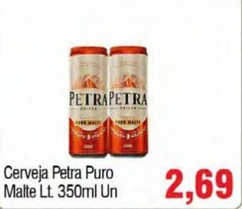 Spani Atacadista Cerveja Petra Puro Malte Lt 350ml un oferta
